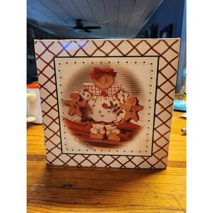 Vintage Wooden Cute Gingerbread Girl Advent Calendar Countdown‎ New